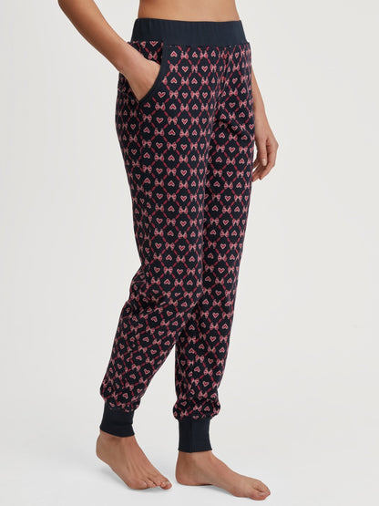 Calida Favourites Holidays Pyjama trousers with cuffs and side pockets