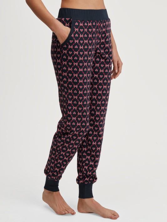 Calida Favourites Holidays Pyjama trousers with cuffs and side pockets