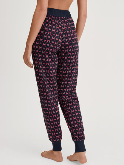 Calida Favourites Holidays Pyjama trousers with cuffs and side pockets