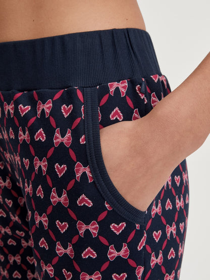 Calida Favourites Holidays Pyjama trousers with cuffs and side pockets