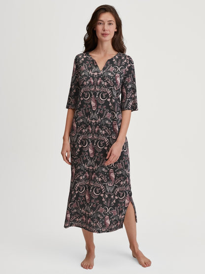 Calida Favourites Seduction Nightdress in TENCEL™ Modal and Silk – 120 cm Long