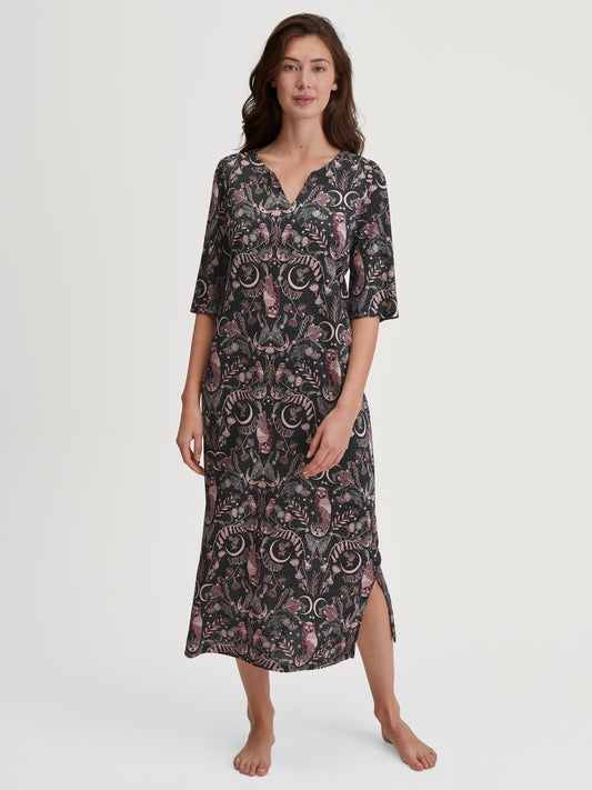 Calida Favourites Seduction Nightdress in TENCEL™ Modal and Silk – 120 cm Long