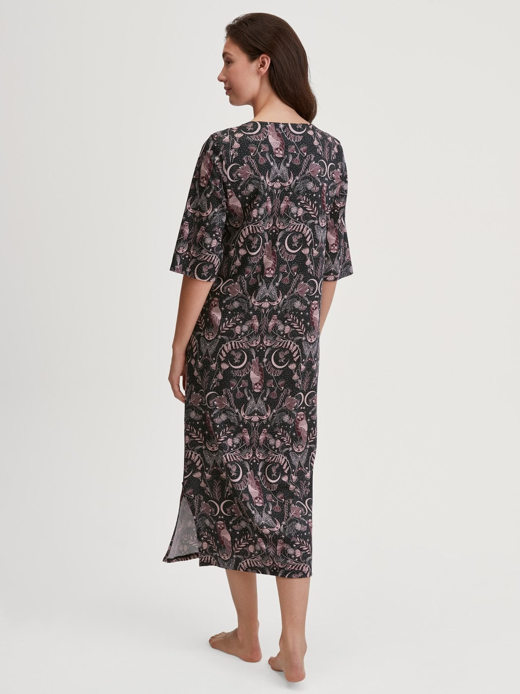 Calida Favourites Seduction Nightdress in TENCEL™ Modal and Silk – 120 cm Long