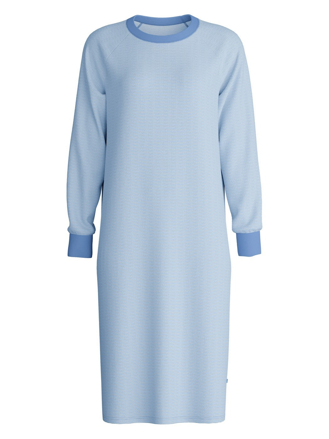 Calida Midnight Stripes Long Sleeve Nightdress – 110 cm Length
