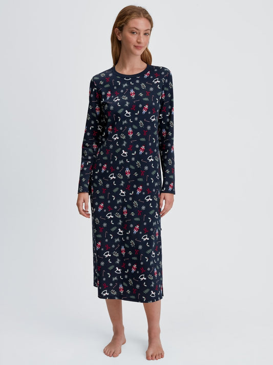 Calida Family & Friends Long Sleeve Nightdress – 120 cm Length