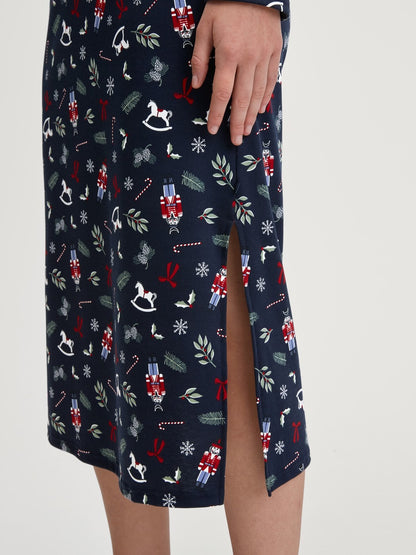 Calida Family & Friends Long Sleeve Nightdress – 120 cm Length