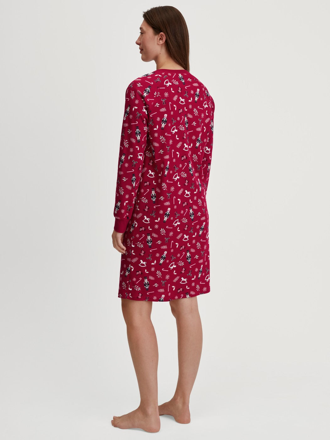 Calida Family & Friends Long Sleeve Nightdress – 100 cm Length