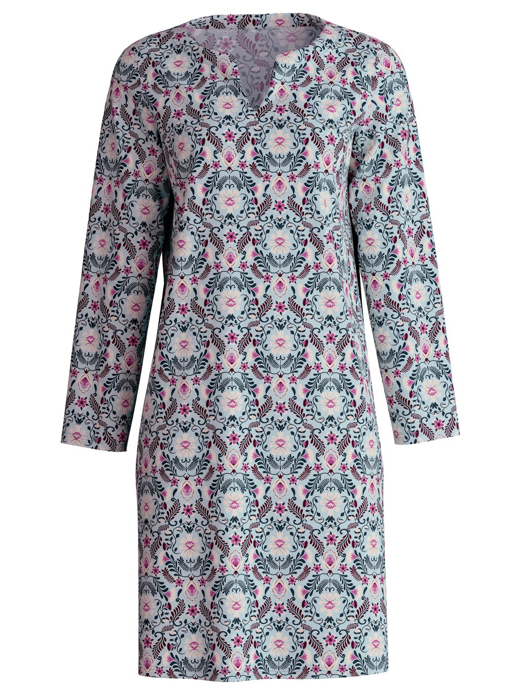 Calida Autumn Dreams Long Sleeve Nightdress – 100 cm Length