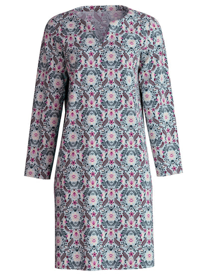 Calida Autumn Dreams Long Sleeve Nightdress – 100 cm Length