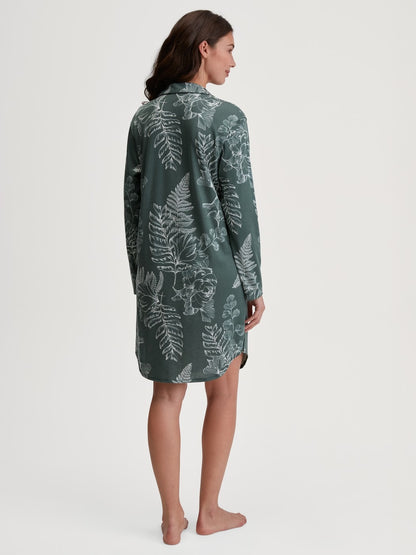 Calida Favourites Botanic Long Sleeve Nightdress – 95 cm Length