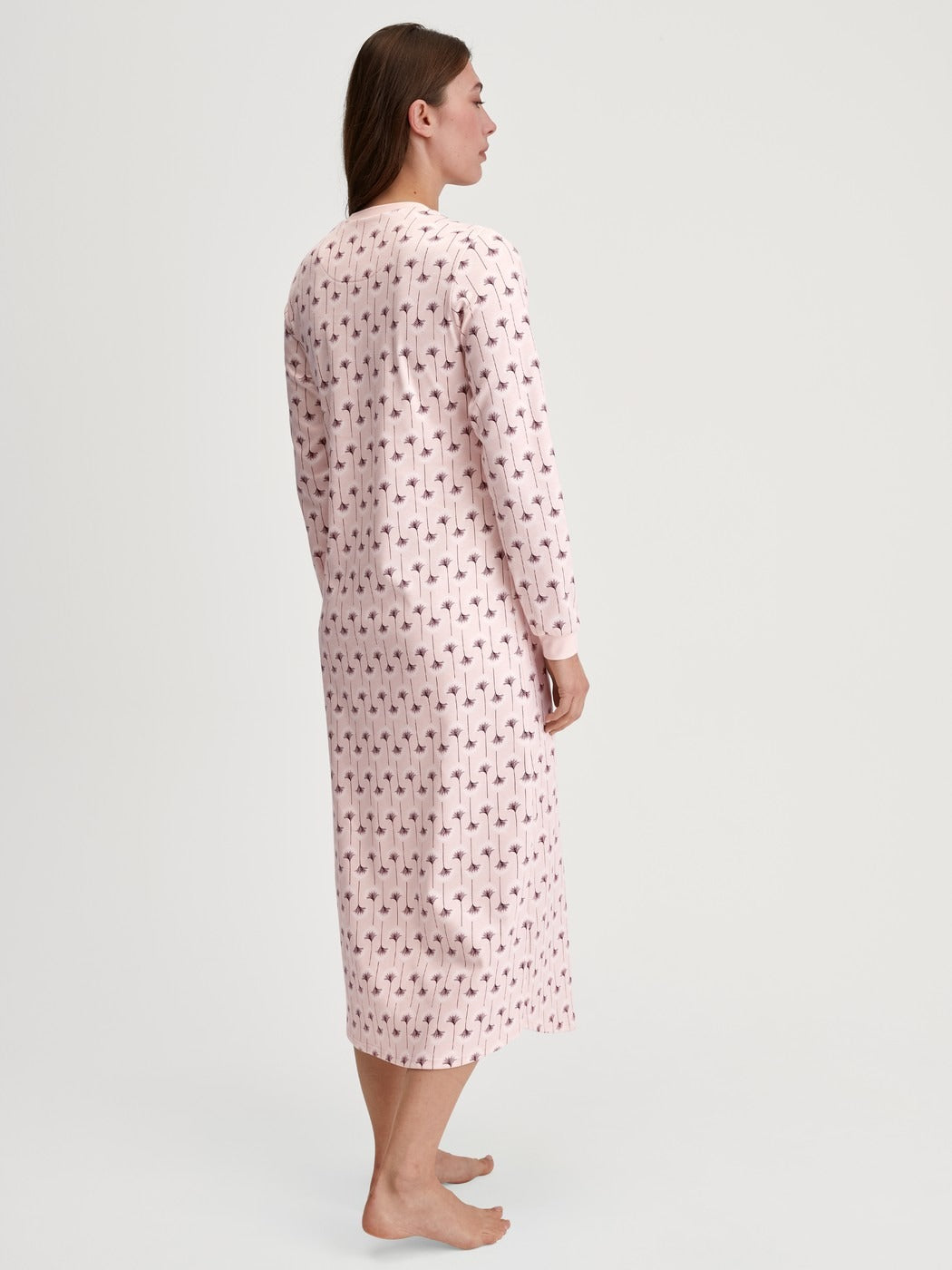 Calida Midnight Flowers Long Sleeve Nightdress – 130 cm Length