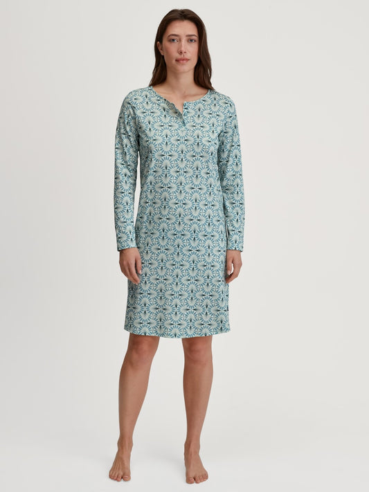Calida Ornament Nights Long Sleeve Nightdress – 100 cm Length