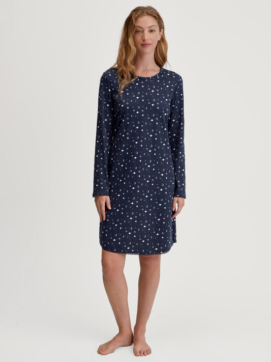 Calida Midnight Dreams Long Sleeve Nightdress – 95 cm Length