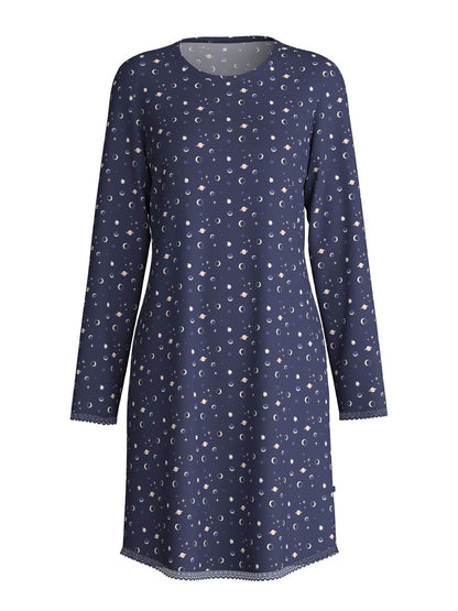Calida Midnight Dreams Long Sleeve Nightdress – 95 cm Length