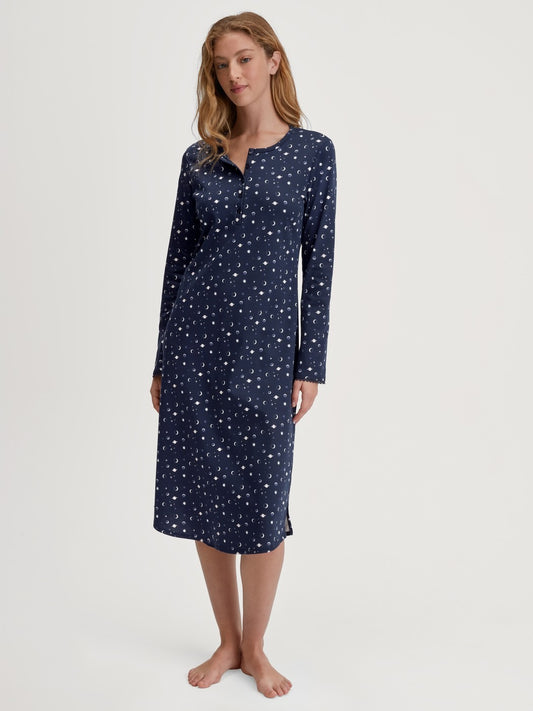 Calida Midnight Dreams Long Sleeve Nightdress – 110 cm Length