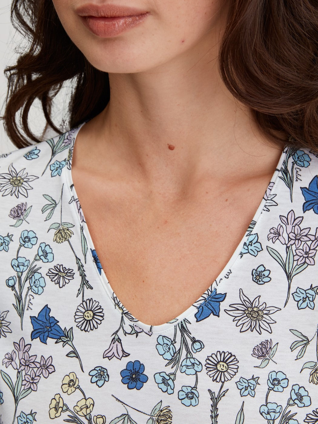 Calida Flower Nights Sleepshirt, length 90cm