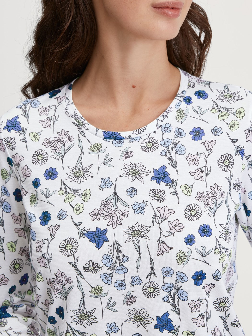 Calida Flower Nights Long-sleeved nightdress