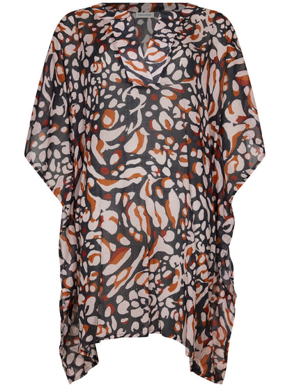 Zetex Cover-up with mandarin collar (90 cm)