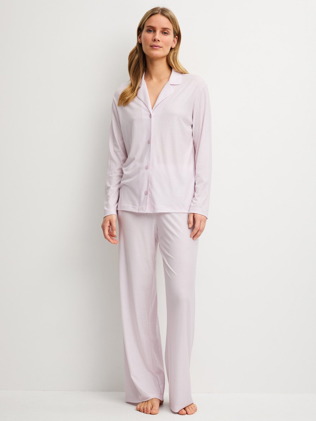 Pigiama Calida con bottoni Serie Striped Dreams