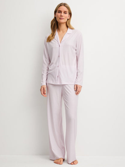 Pigiama Calida con bottoni Serie Striped Dreams