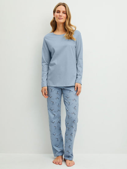 Calida Langer Pyjama Serie Hotel Nights