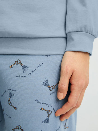 Calida Pyjama mit Bündchen Serie Hotel Nights