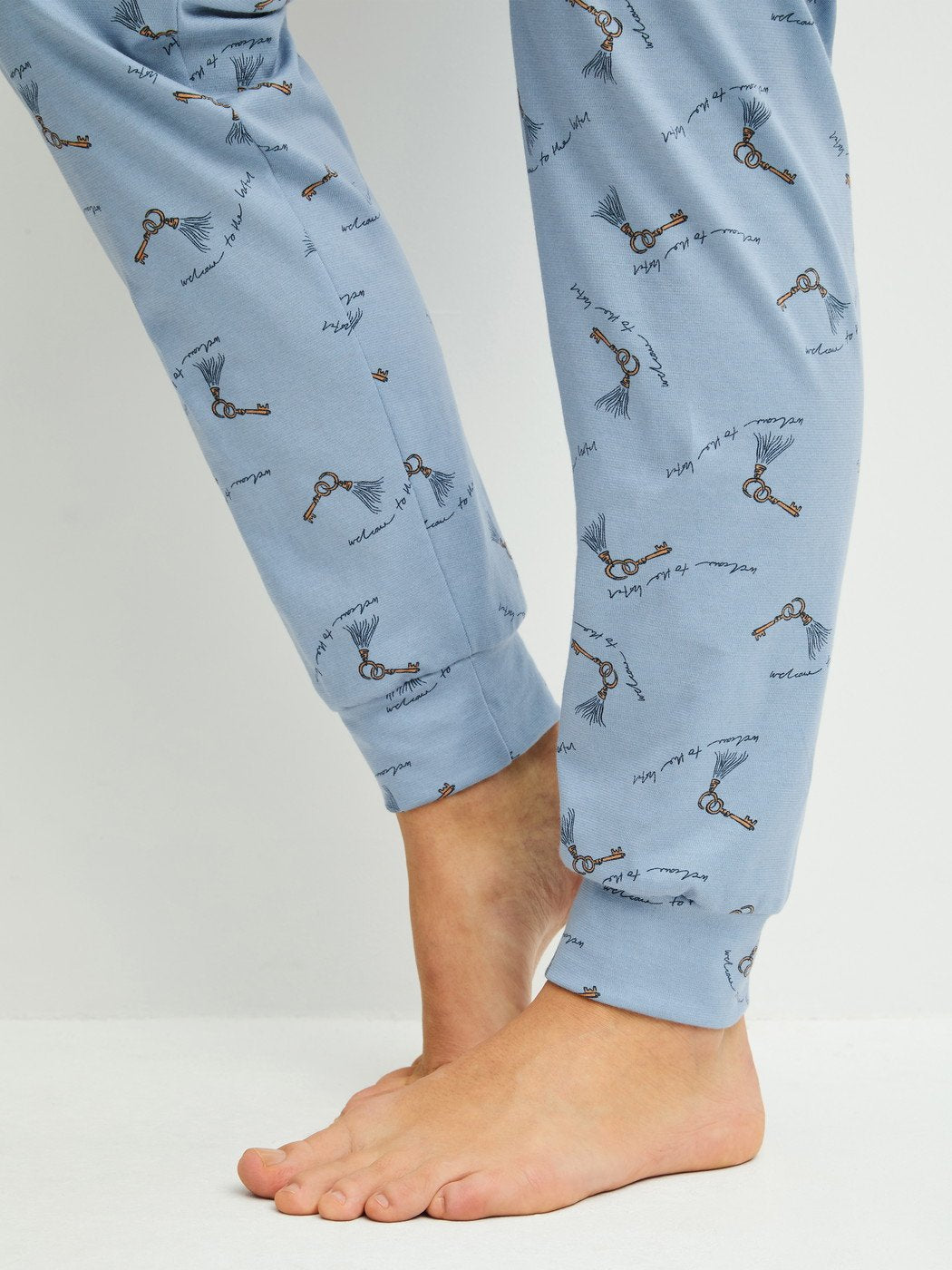 Calida Pyjama mit Bündchen Serie Hotel Nights