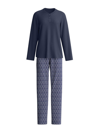 Calida Langer Pyjama Serie Midnight Hearts