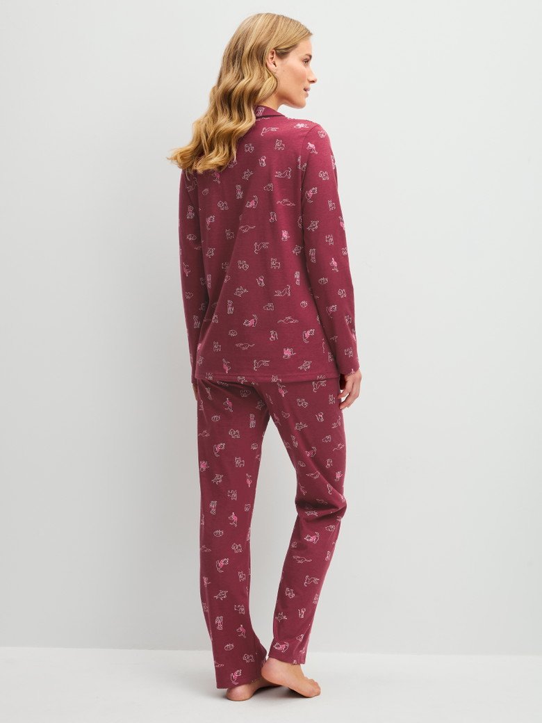 Calida Pyjama mit Knopfleiste Serie Family & Friends