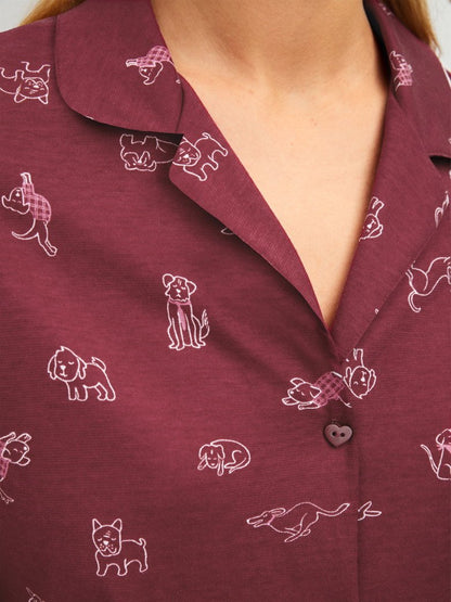 Calida Pyjama mit Knopfleiste Serie Family & Friends