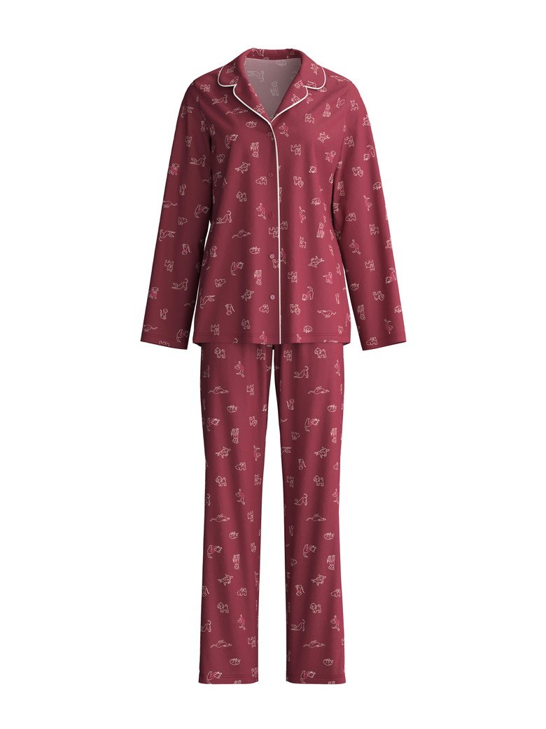 Calida Pyjama mit Knopfleiste Serie Family & Friends