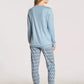 Bündchen-Pyjama / Schlafanzug