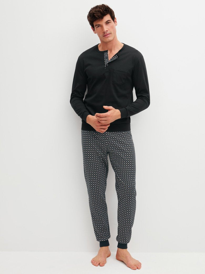 Calida Pyjama mit Bündchen Serie Relax Cosy Vibes 4