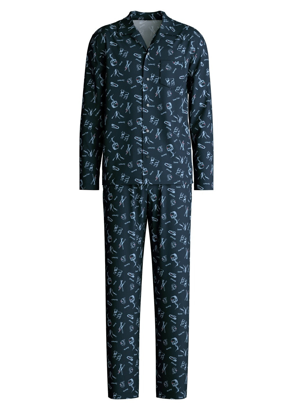 Calida Relax Swiss Resort Button-Up Pyjama