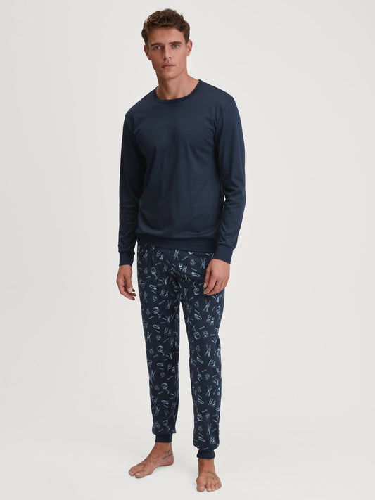 Calida Relax Swiss Resort Pyjama with cuff