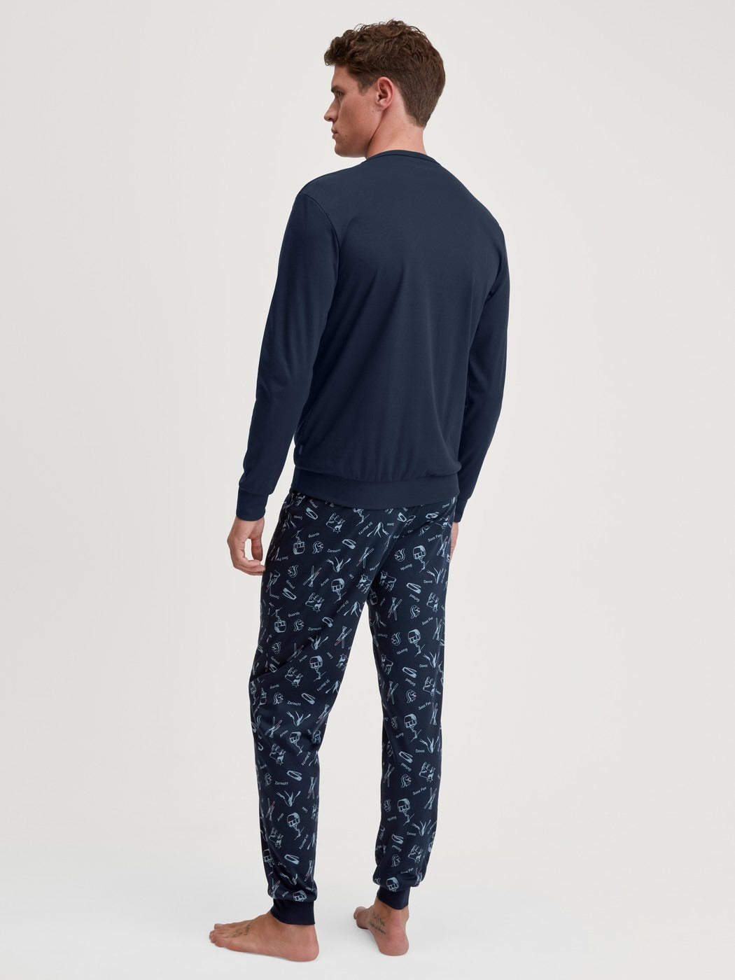 Calida Relax Swiss Resort Pyjama with cuff