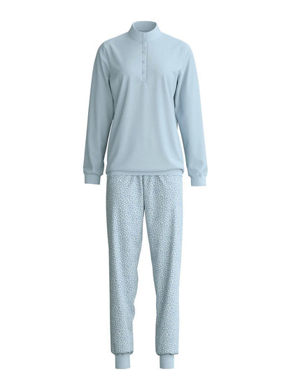 Calida Rippbündchen-Pyjama Serie Midnight Dreams