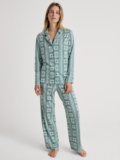 Calida Palm Dreams Pyjama buttoned