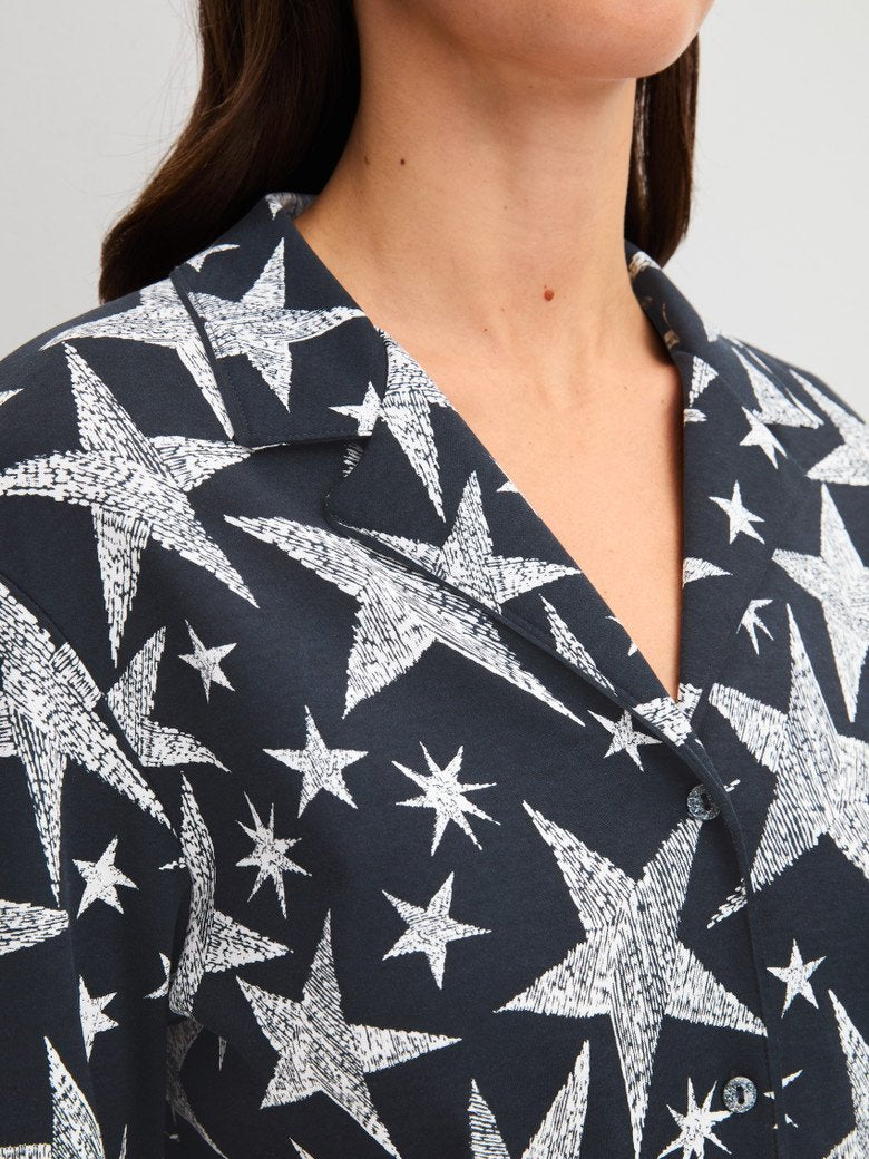 Calida Pyjama mit Knopfleiste Serie Winter Dreams