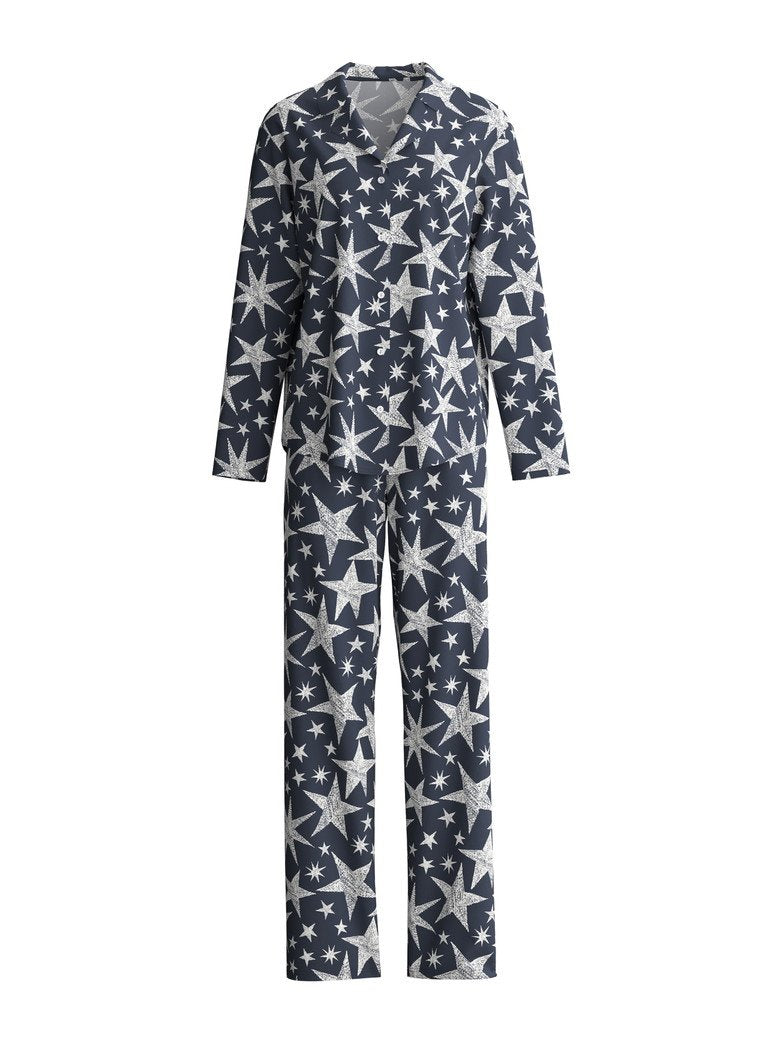 Calida Pyjama mit Knopfleiste Serie Winter Dreams