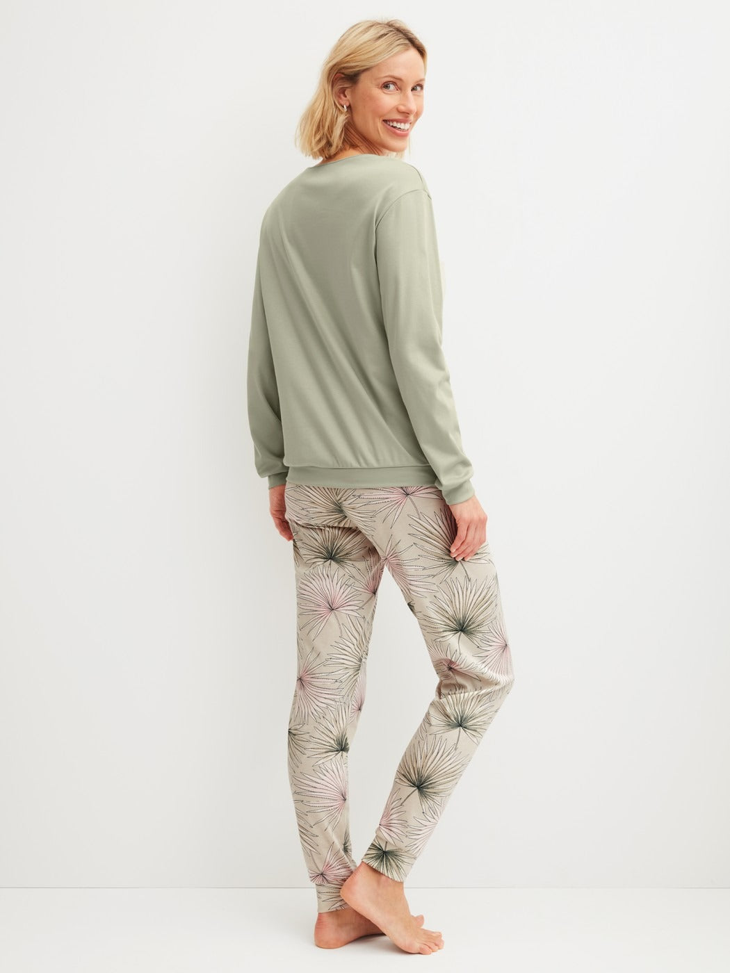 Calida Leaf Dreams Pyjama with cuff