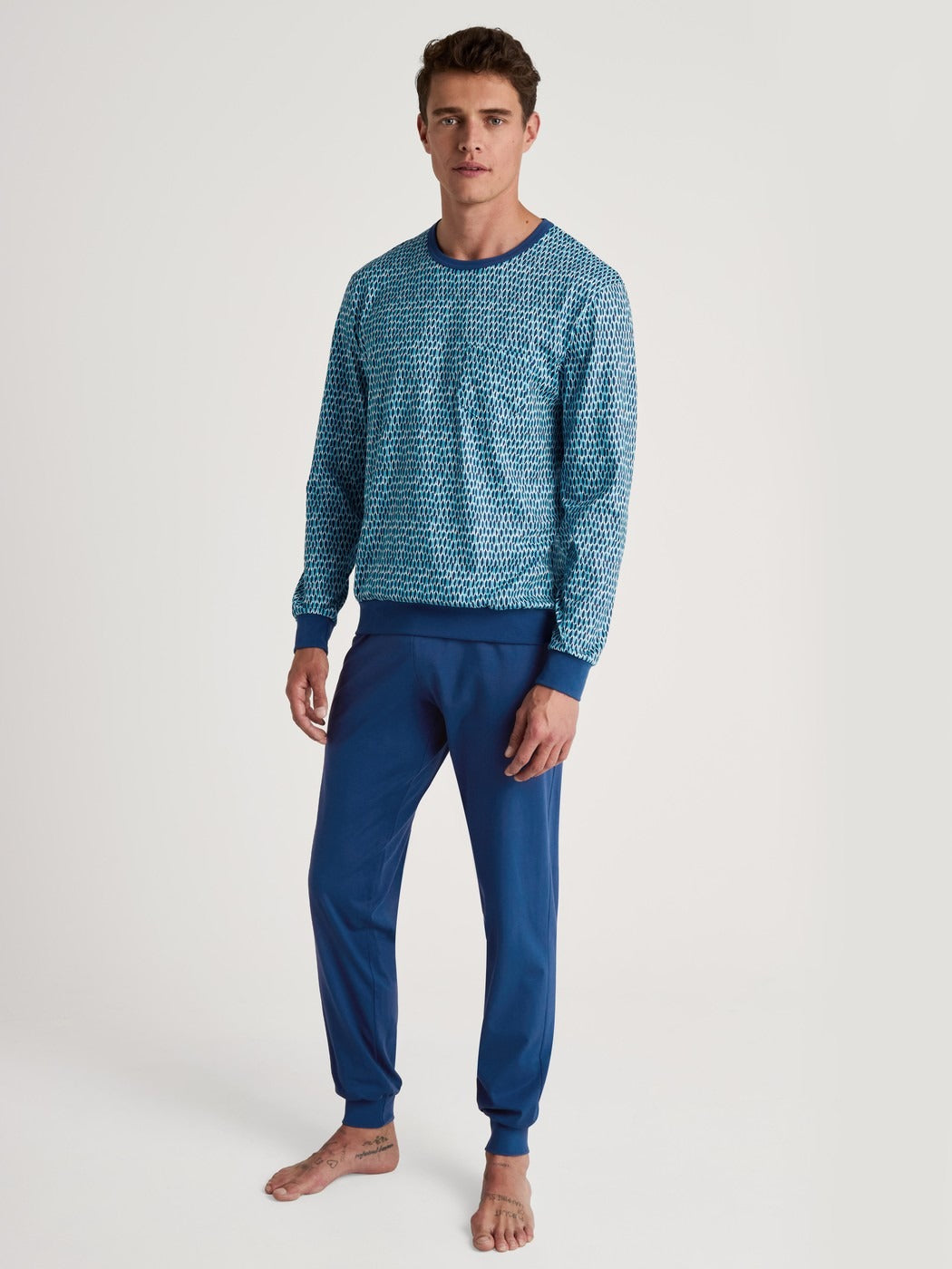 Calida Relax Imprint 1 Pyjama with cuff