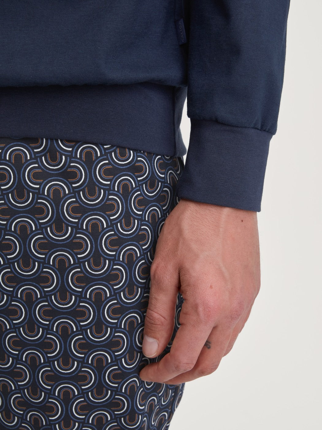 Calida Relax Imprint 1 Pyjama with cuff
