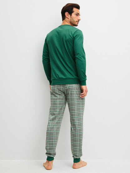 Calida Pyjama with cuff Series Relax Imprint 2