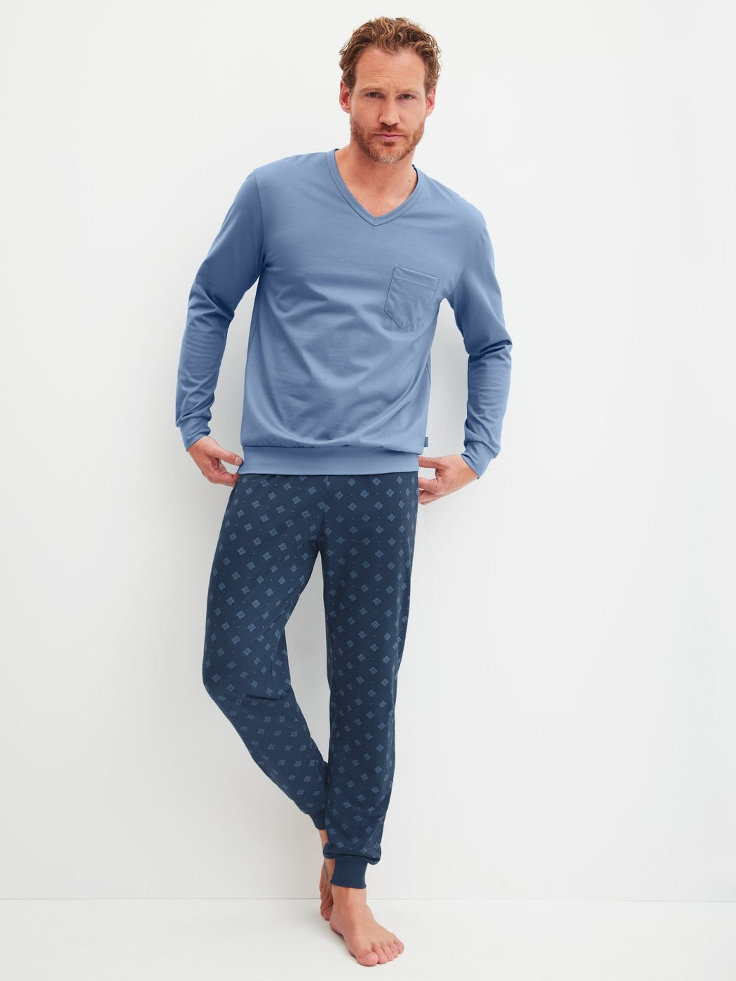 Calida Relax Imprint 2 Pyjama with cuff