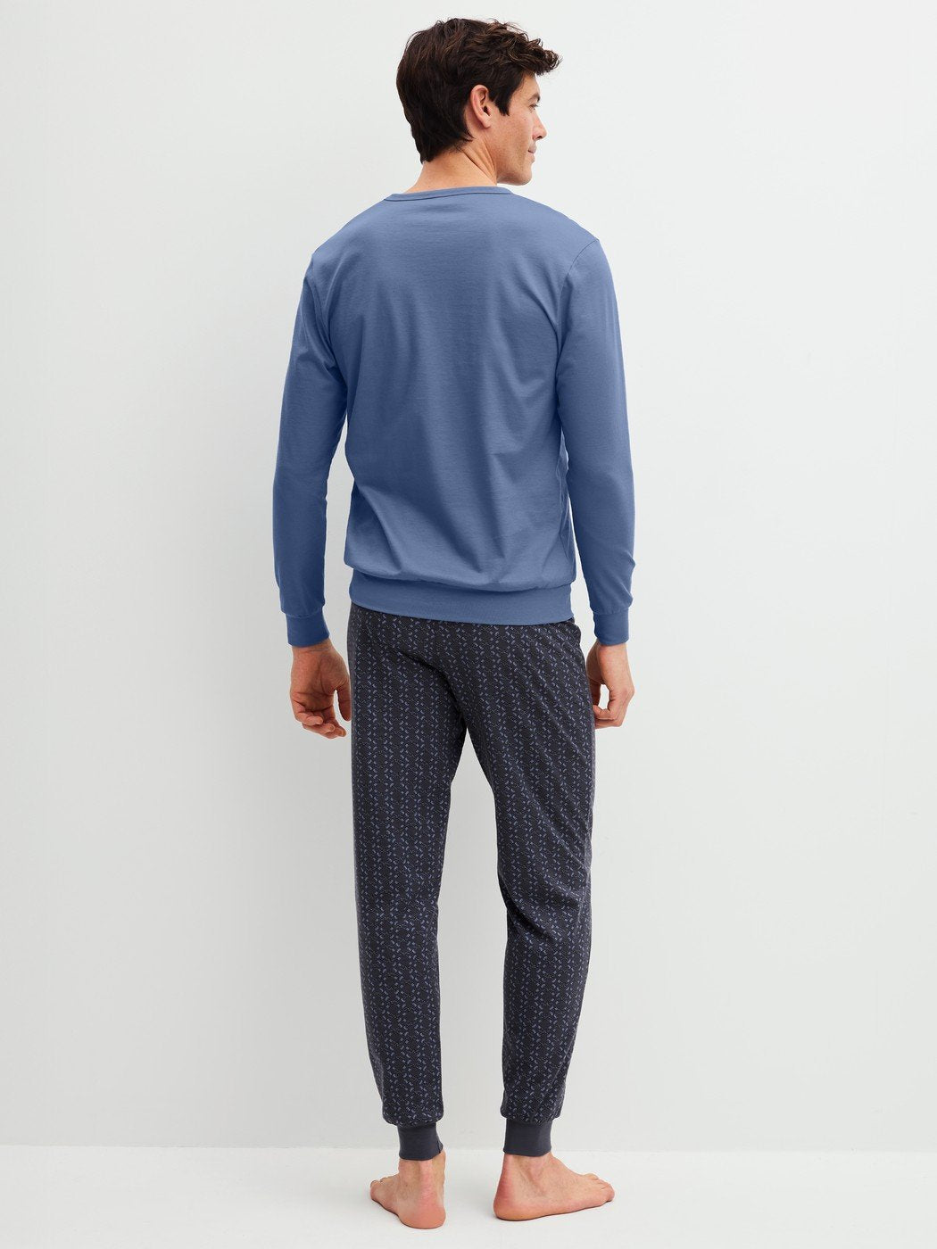 Calida Pyjama with cuff Series Relax Imprint 1