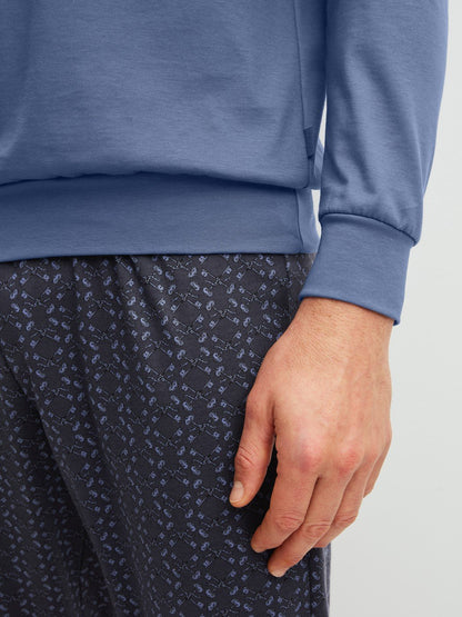 Calida Pyjama with cuff Series Relax Imprint 1