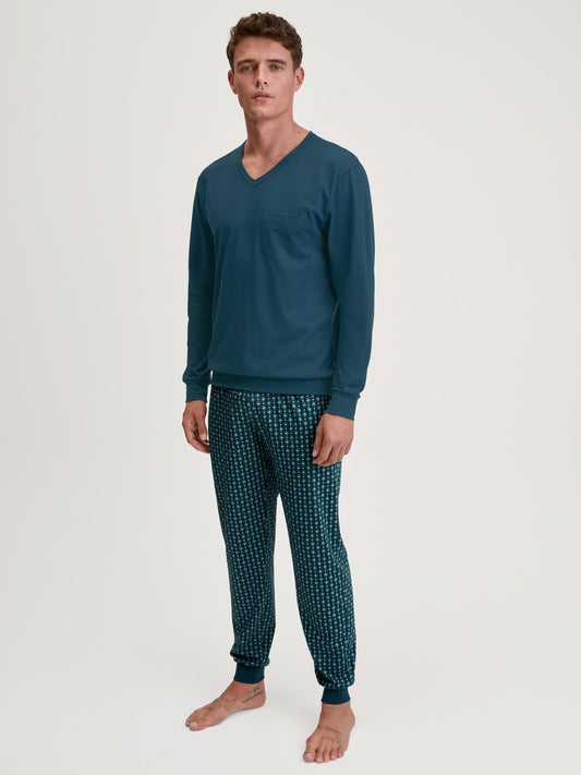 Calida Relax Imprint 3 Pyjama with cuff