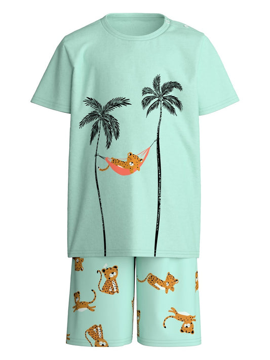 Calida Toddlers Animals Short pyjamas in pure organic cotton