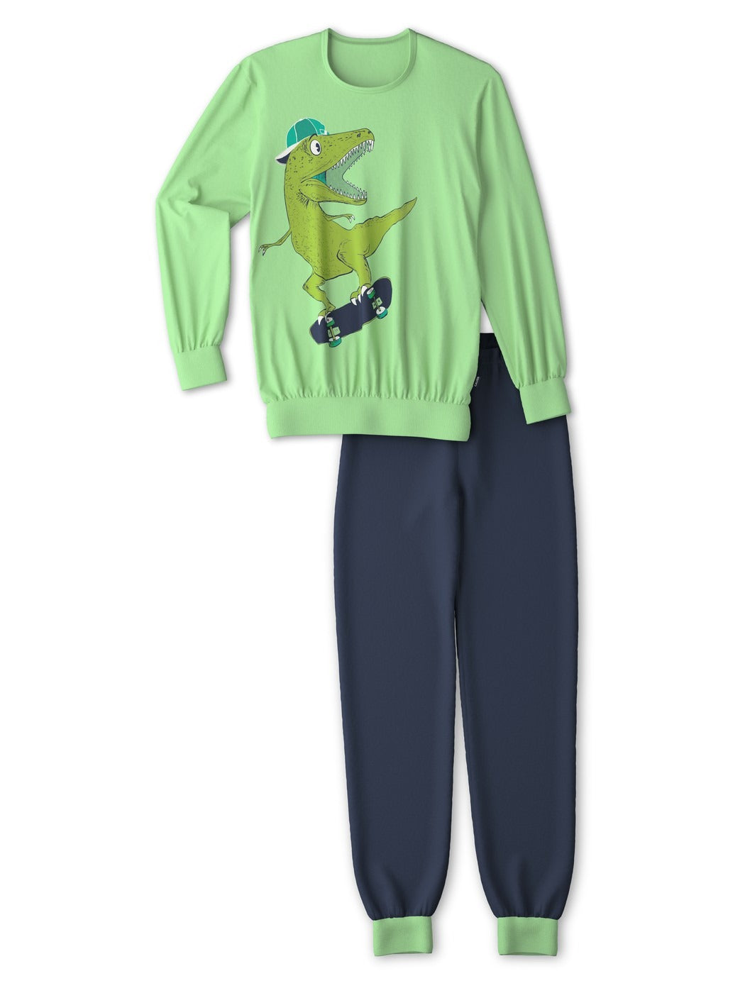 Kids Dino Jungen Bündchen-Pyjama